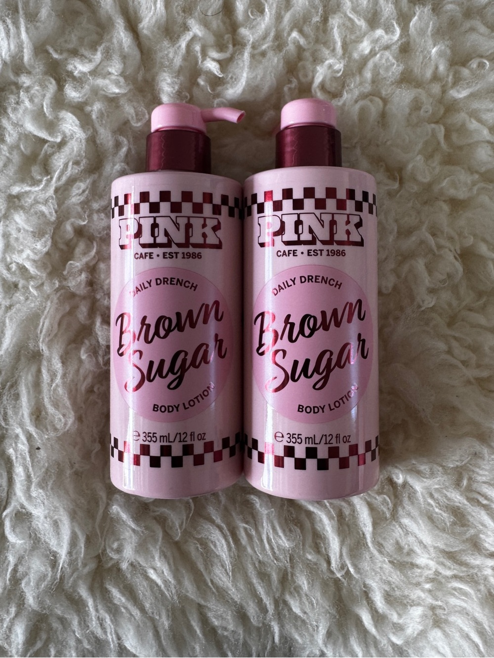 New V.S. PINK Brown Sugar Daily Drench Body Lotions